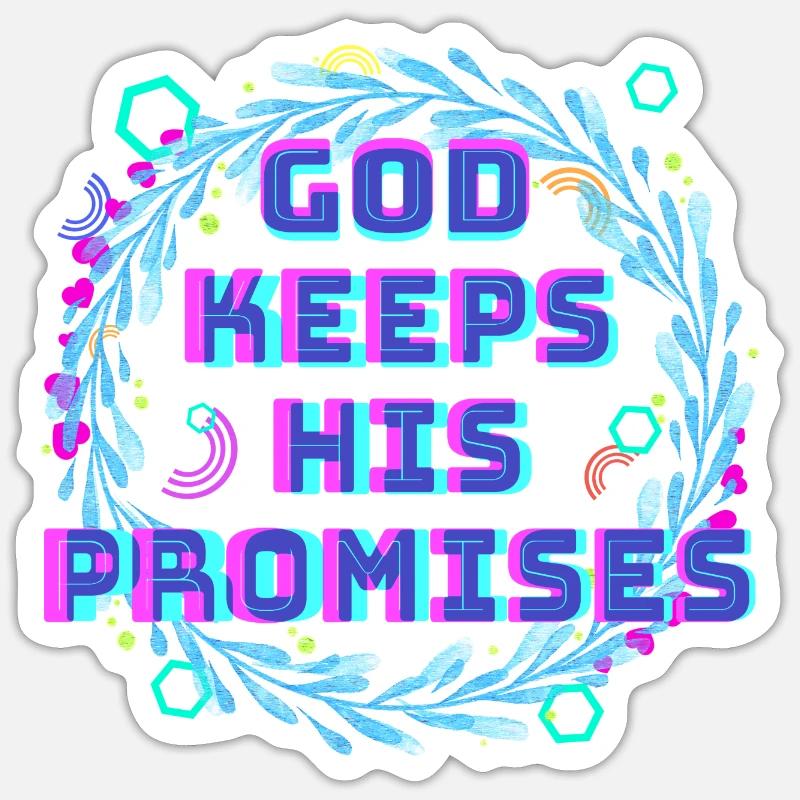Dieu tient ses promesses 2 Sticker taille S (10 x 10 cm)