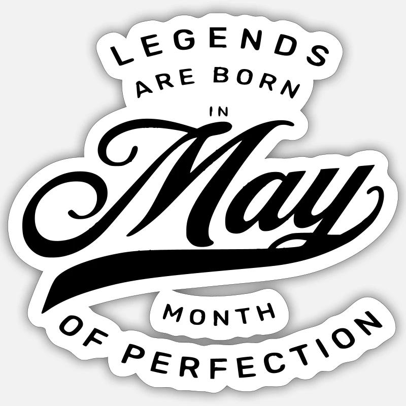 ANNIVERSAIRE MAI Sticker taille S (10 x 10 cm)