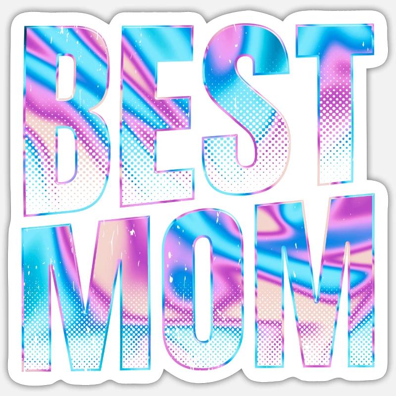 Bester Muttertag Sticker Größe S (10 x 10 cm)
