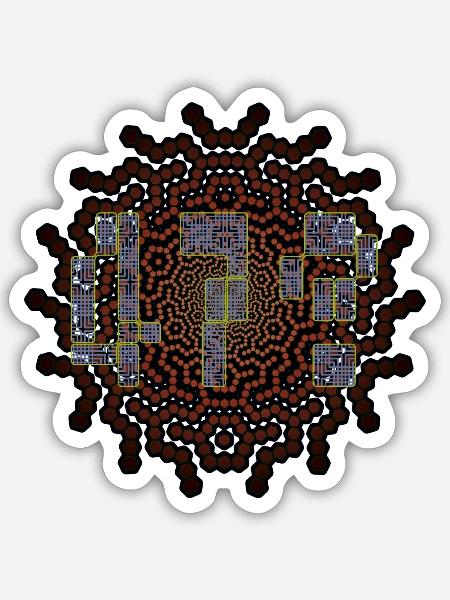 47 - Sticker Größe S (10 x 10 cm) - Mattweiß