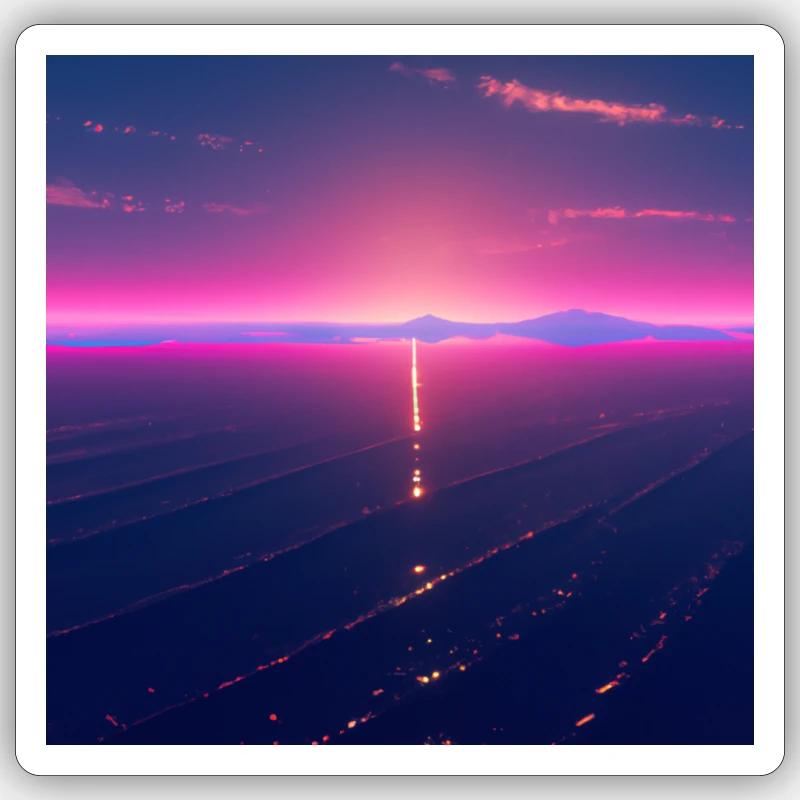 Sunset Sticker Größe S (10 x 10 cm)