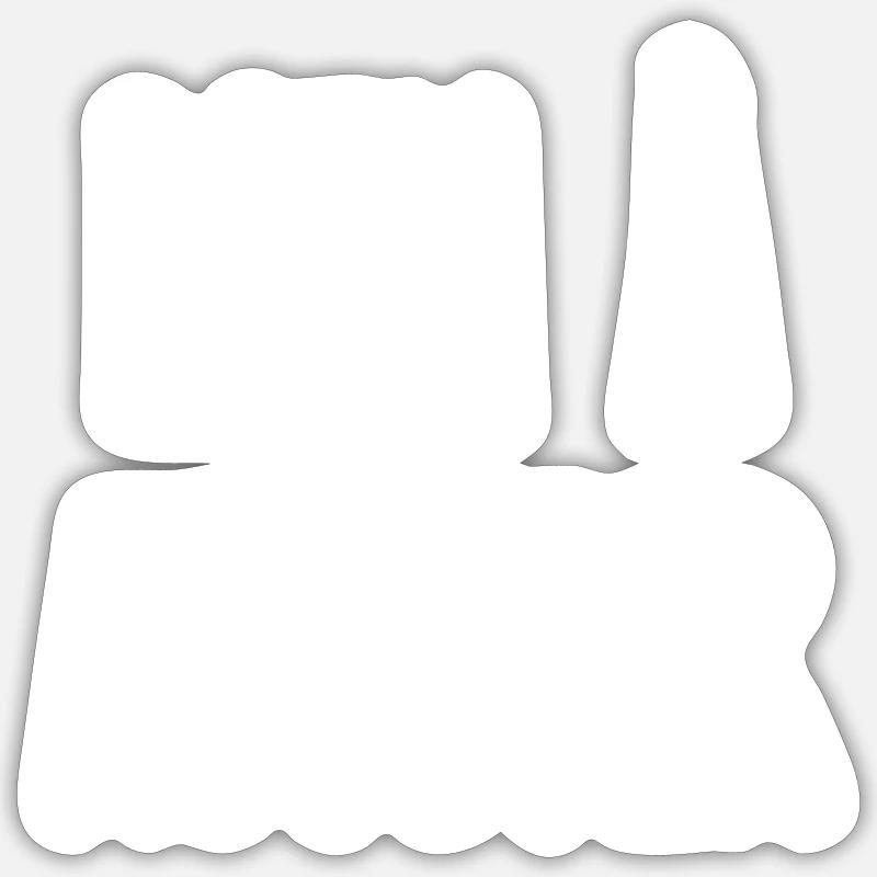 rien à ajouter - Sticker taille S (10 x 10 cm) - blanc mat