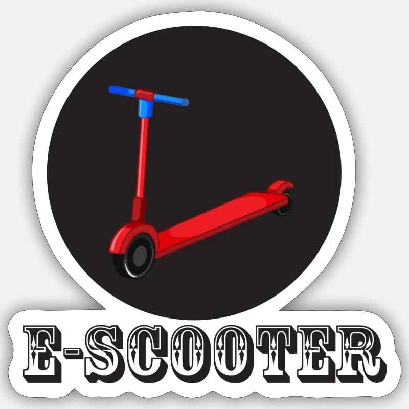 E-Scooter Roller Scooter Sticker Größe S (10 x 10 cm)