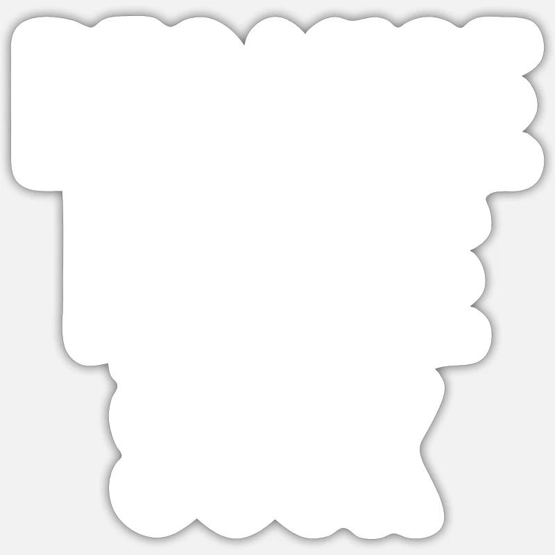 Chien de chasse - Sticker taille S (10 x 10 cm) - blanc mat