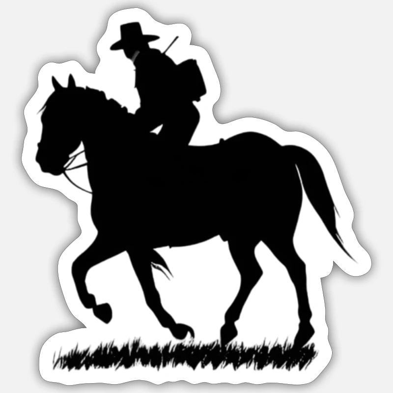Équitation Sticker taille S (10 x 10 cm)