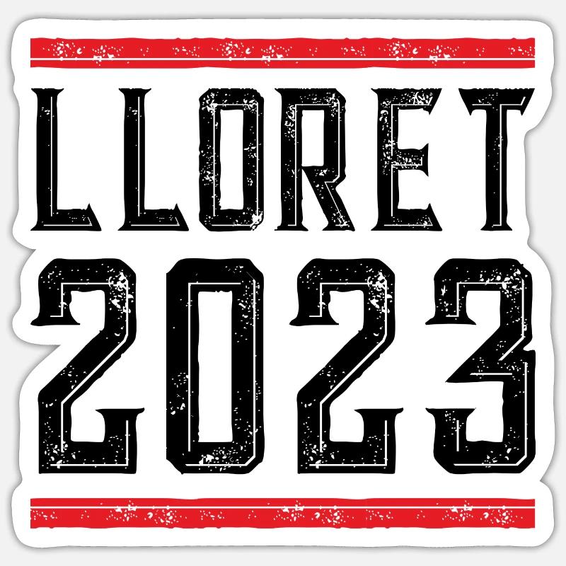 Lloret De Mar 2023 - Sticker Größe S (10 x 10 cm) - Mattweiß
