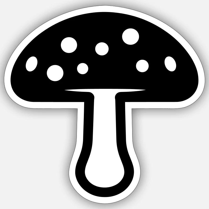 Mushroom Sticker size S (10 x 10 cm)