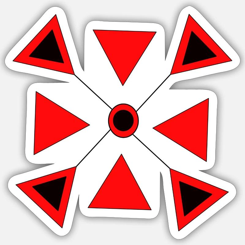 triangle1 - Sticker taille S (10 x 10 cm) - blanc mat
