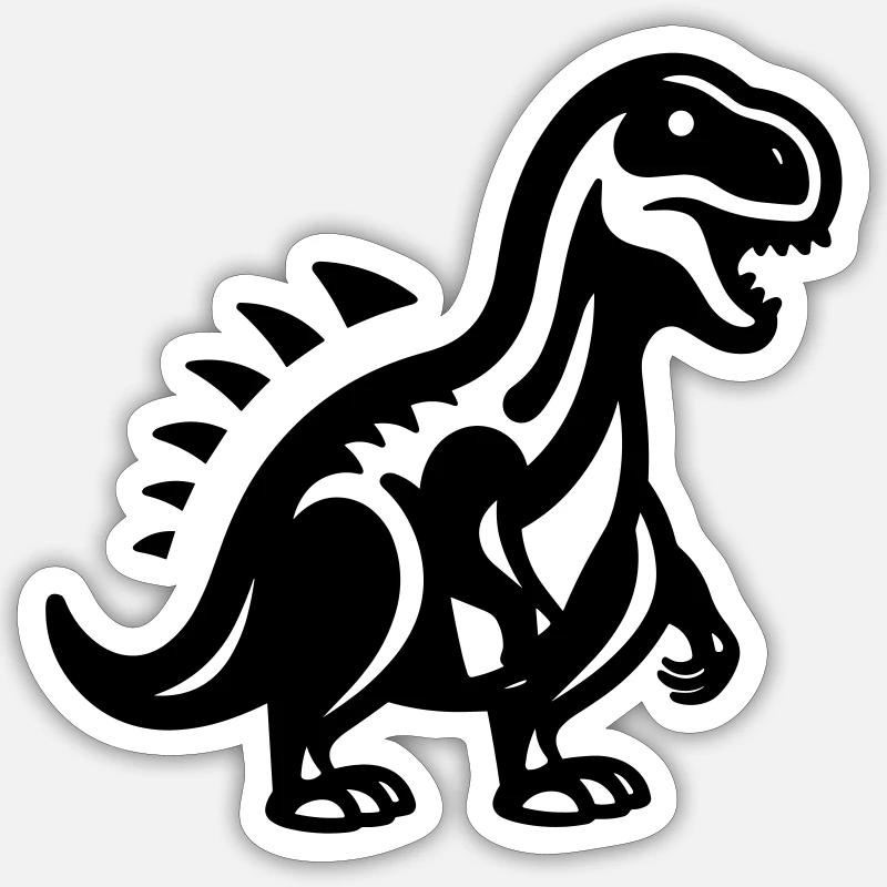 Dinosaure Sticker taille S (10 x 10 cm)