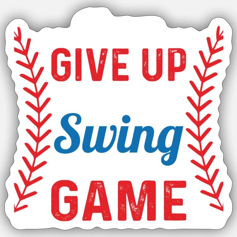 Baseball game - Sticker size S (10 x 10 cm) - white matte