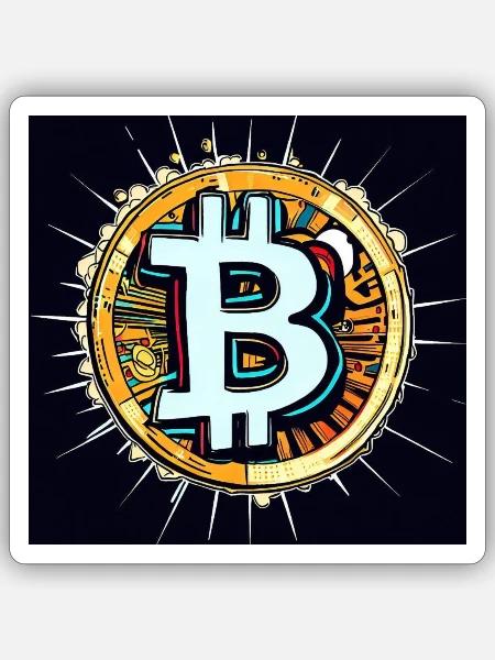 Krypto - Sticker Größe S (10 x 10 cm) - Mattweiß