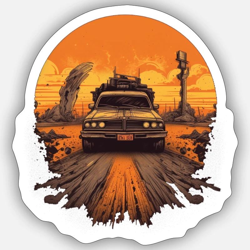 Autos  7 - Sticker Größe S (10 x 10 cm) - Mattweiß