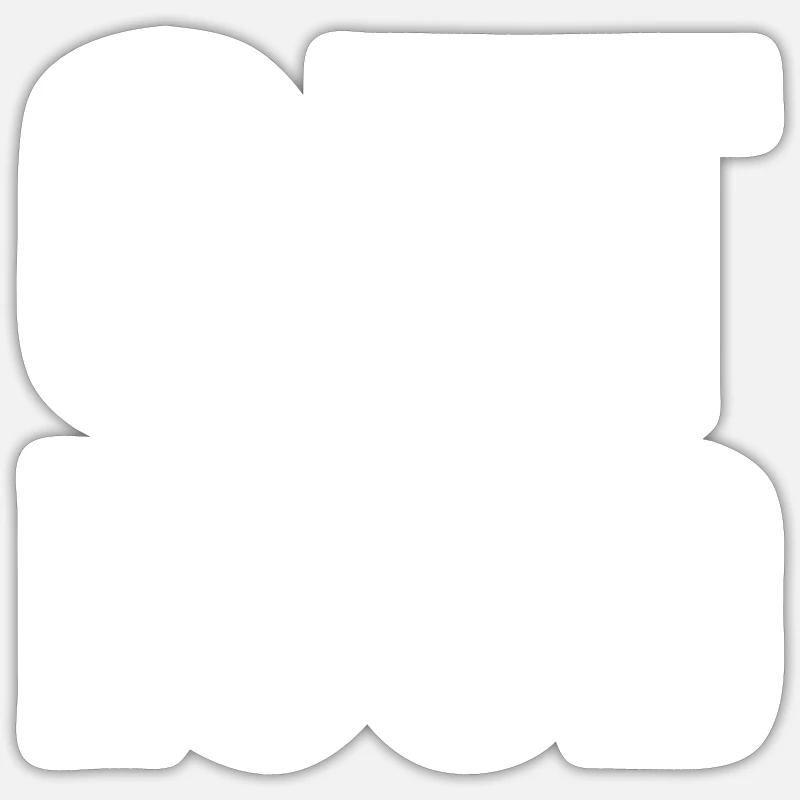 Get loud - Sticker size S (10 x 10 cm) - white matte