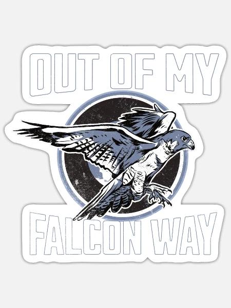 Faucon Fauconnerie Fauconnerie Faucon Chasseur de faucons Sports de loisir - Sticker taille S (10 x 10 cm) - blanc mat