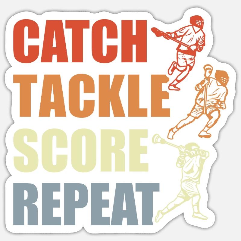 Amateurs de crosse - Sticker taille S (10 x 10 cm) - blanc mat