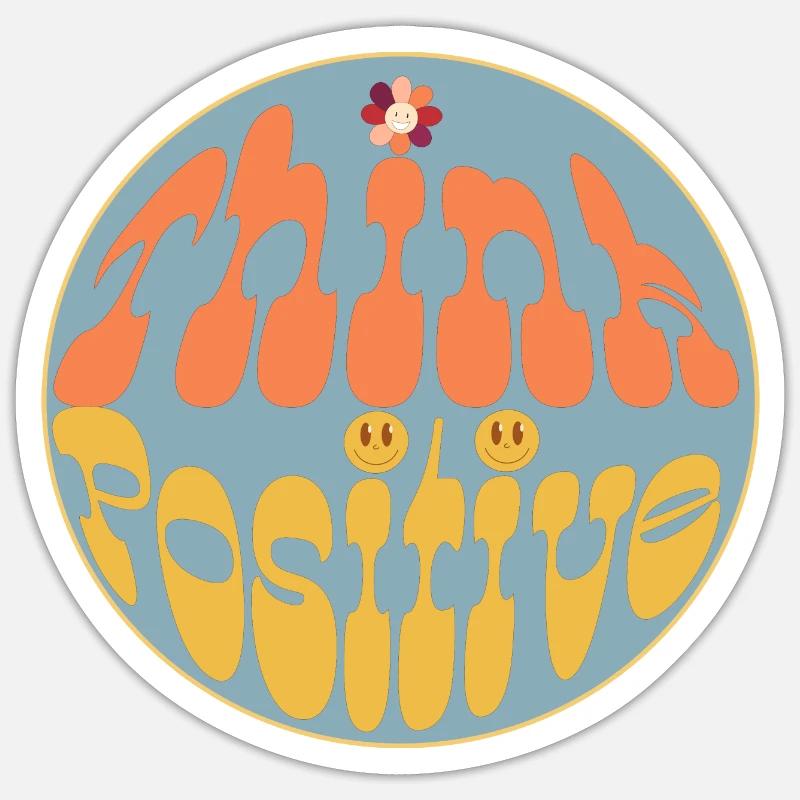 Think Positive Sticker size S (10 x 10 cm)