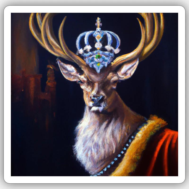 deer Sticker size S (10 x 10 cm)