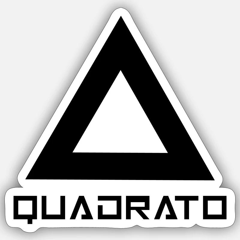 square - Sticker size S (10 x 10 cm) - white matte