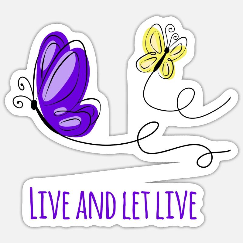 nature conservation - Sticker size S (10 x 10 cm) - white matte