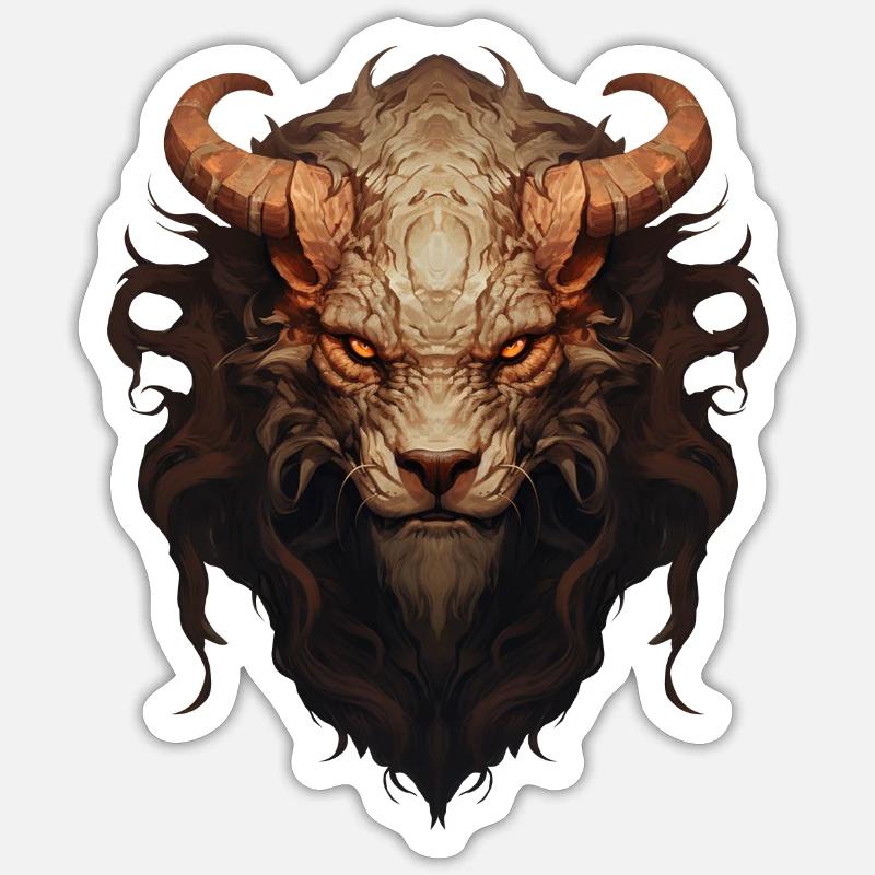 CHIMERA X004 - Sticker taille S (10 x 10 cm) - blanc mat