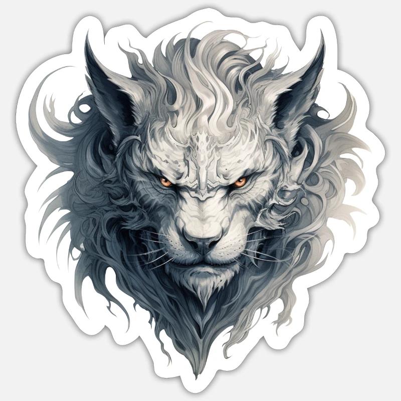 CHIMERA X005 - Sticker Größe S (10 x 10 cm) - Mattweiß