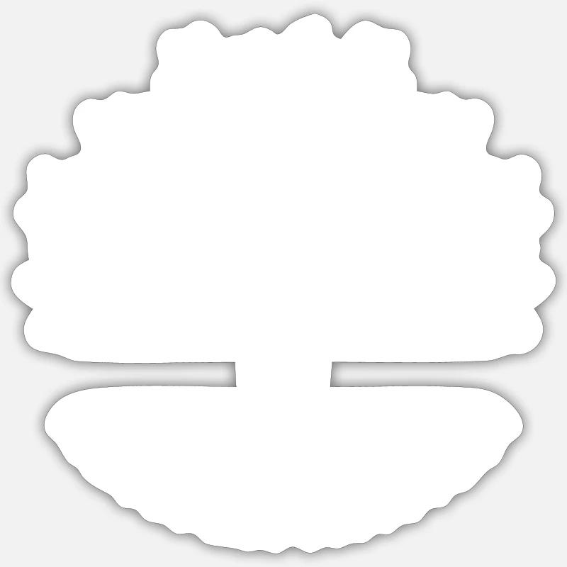 DNA Baum Lebensbaum Sticker Größe S (10 x 10 cm)