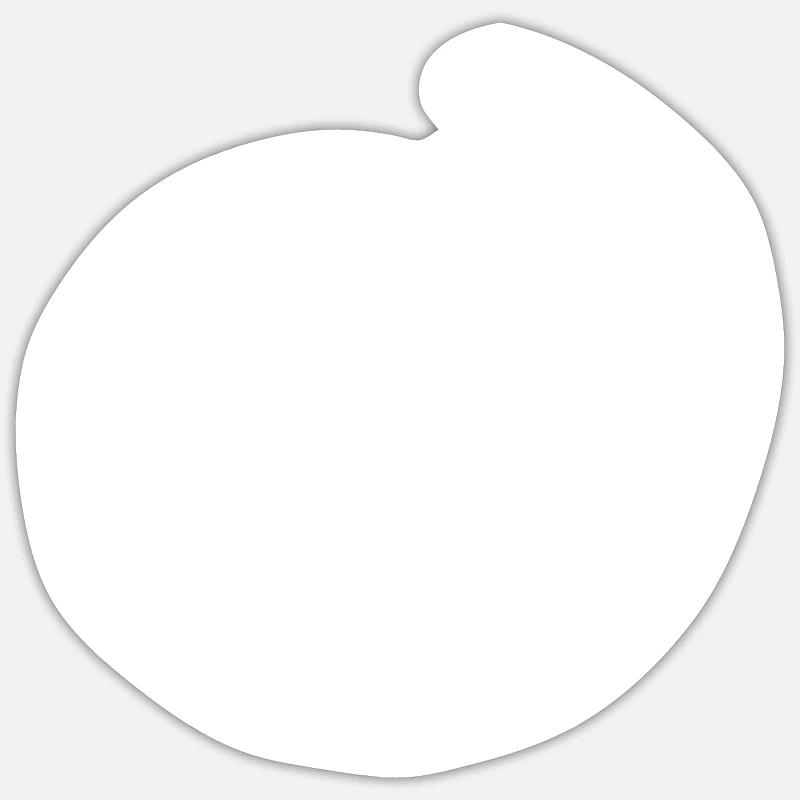 Swirl einfaches Design Sticker Größe S (10 x 10 cm)