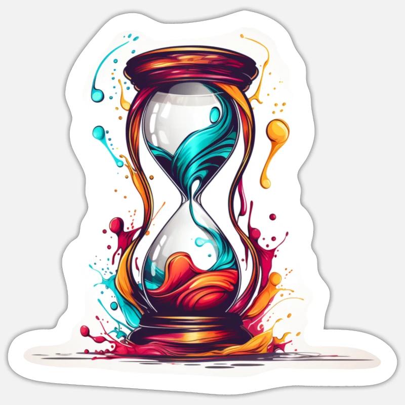 Time Sticker size S (10 x 10 cm)