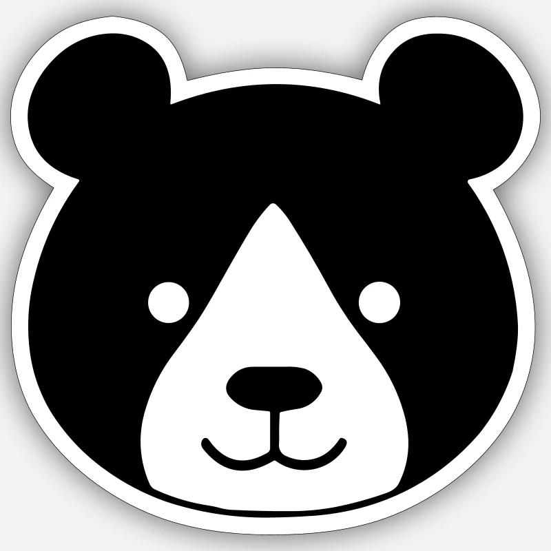 panda - Sticker size S (10 x 10 cm) - white matte