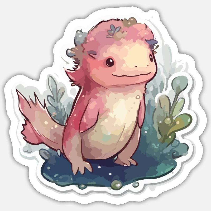 Triton - Sticker taille S (10 x 10 cm) - blanc mat