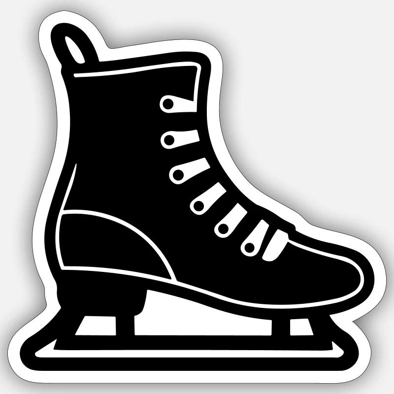 Eislaufen Sticker Größe S (10 x 10 cm)