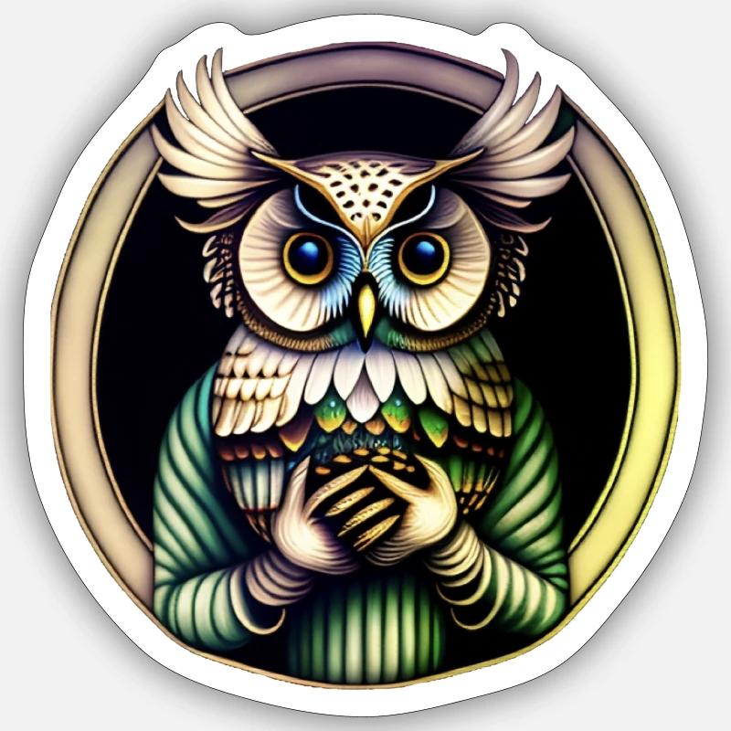 owl Sticker size S (10 x 10 cm)