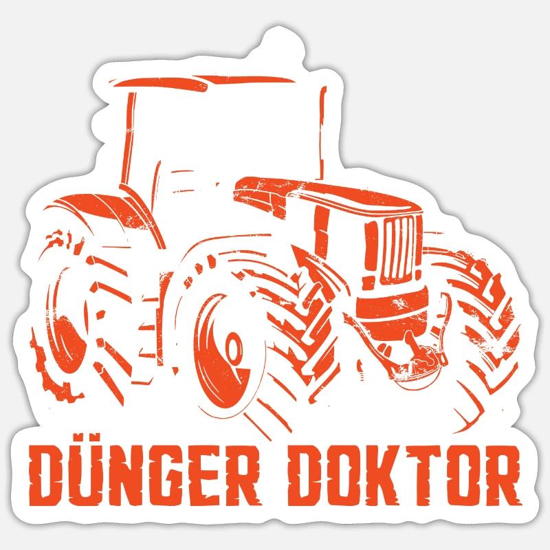 Dünger Doktor Sticker Größe S (10 x 10 cm)