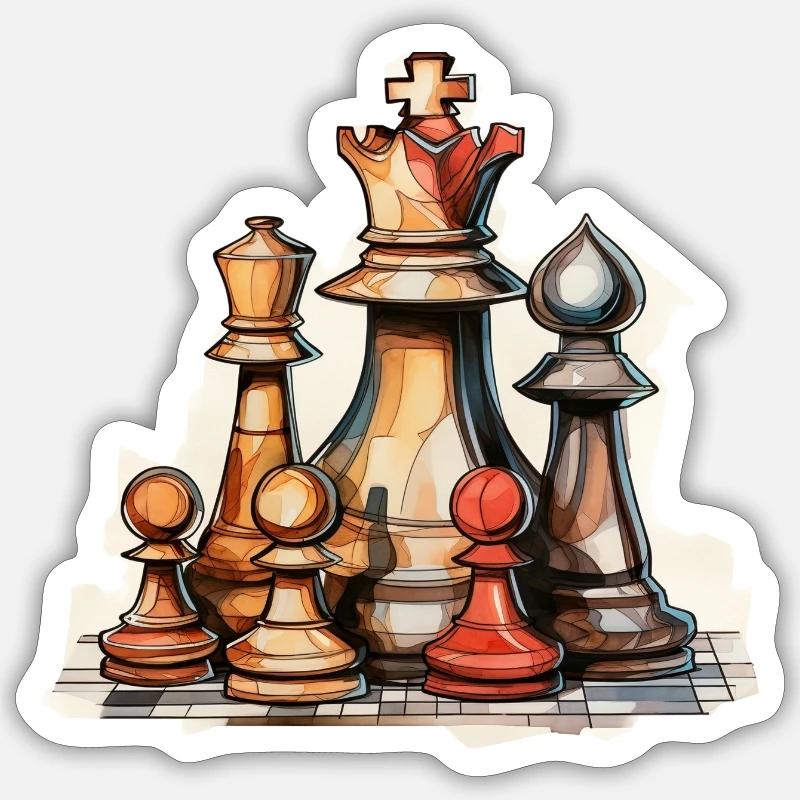 Chess Sticker size S (10 x 10 cm)