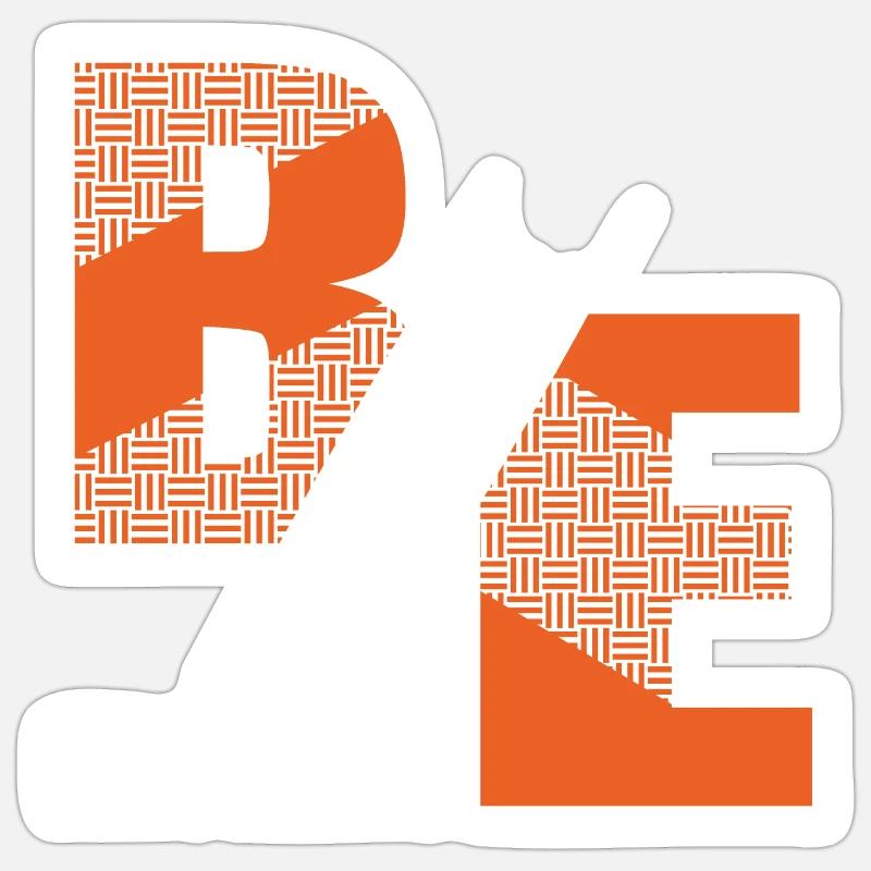 Be brave - Sticker size S (10 x 10 cm) - white matte