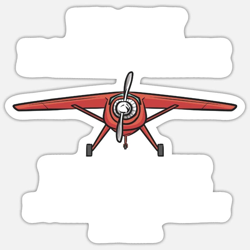Remote Controlled Airplane Model Airplane Sticker size S (10 x 10 cm)
