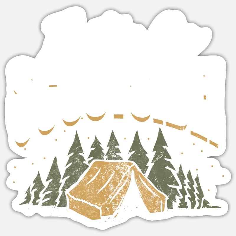 Let's go scoutside - Sticker Größe S (10 x 10 cm) - Mattweiß