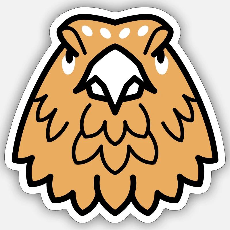 Waldfreunde Auerhahn - Sticker Größe S (10 x 10 cm) - Mattweiß