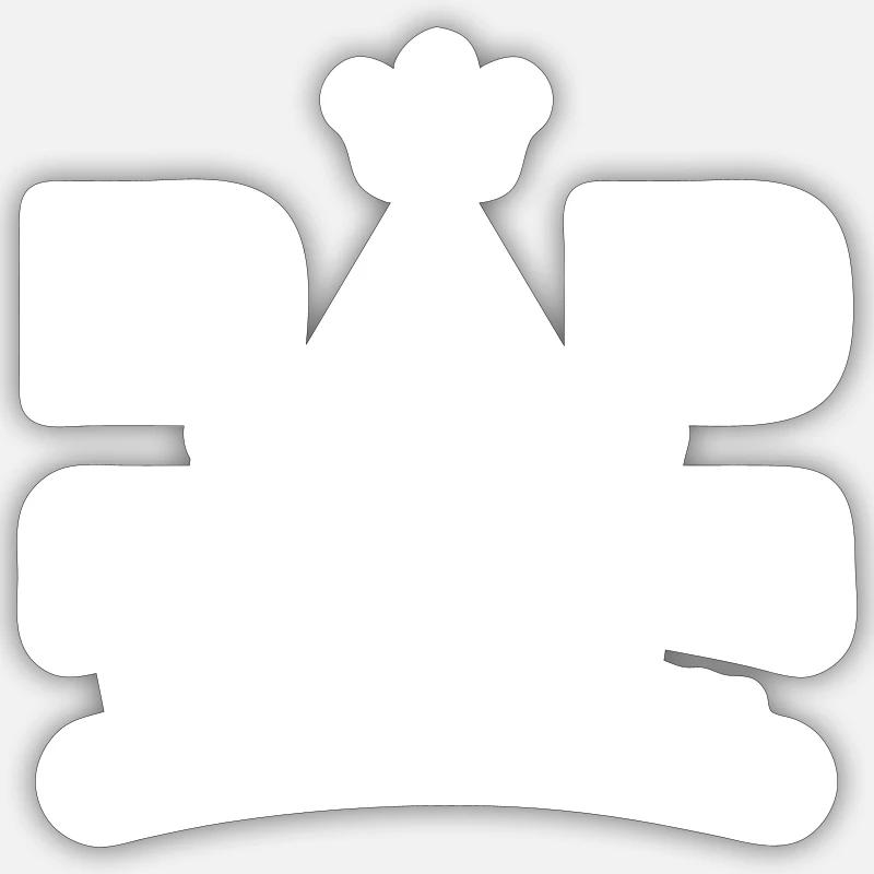Dad 2024 Loading Papa - Sticker Größe S (10 x 10 cm) - Mattweiß