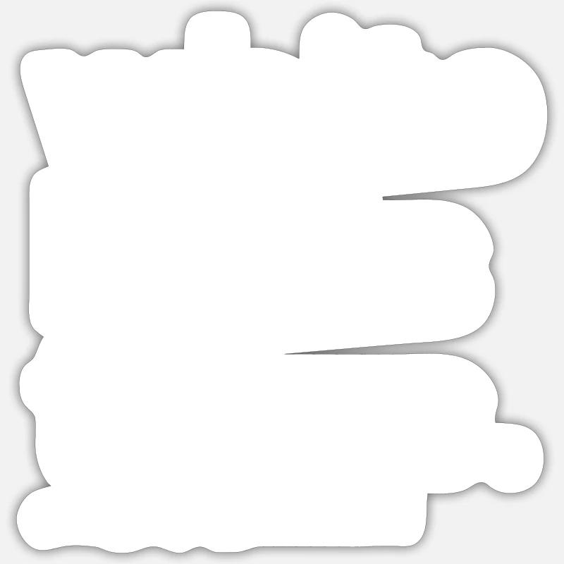 Ceintures blanches Larmes. Blk Sticker taille S (10 x 10 cm)