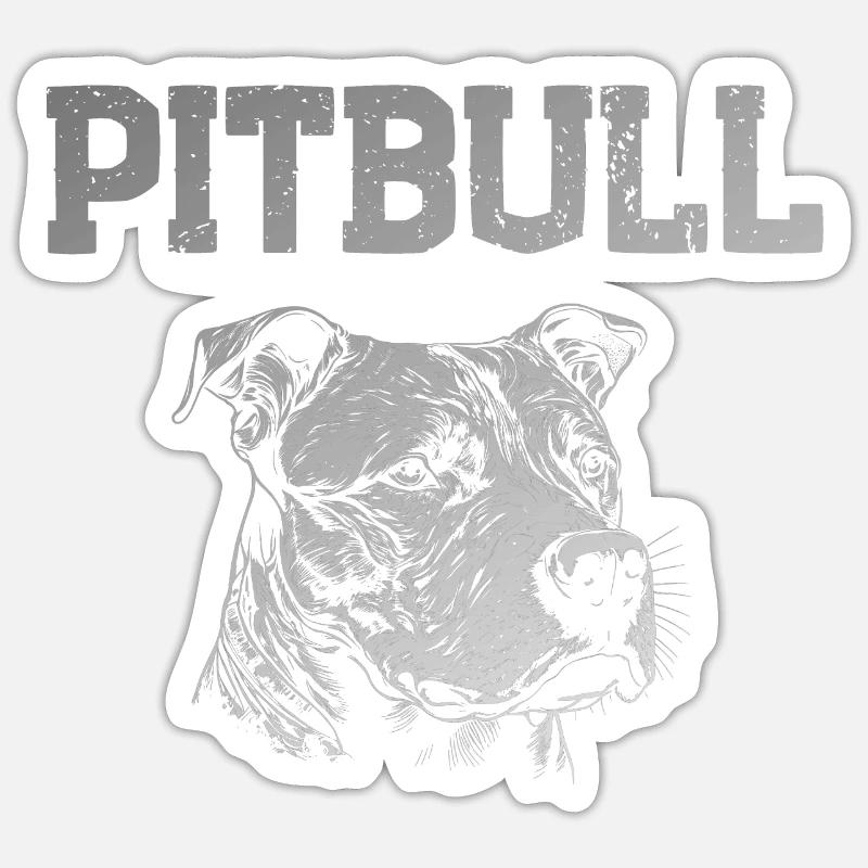 Pitbull Sticker size S (10 x 10 cm)
