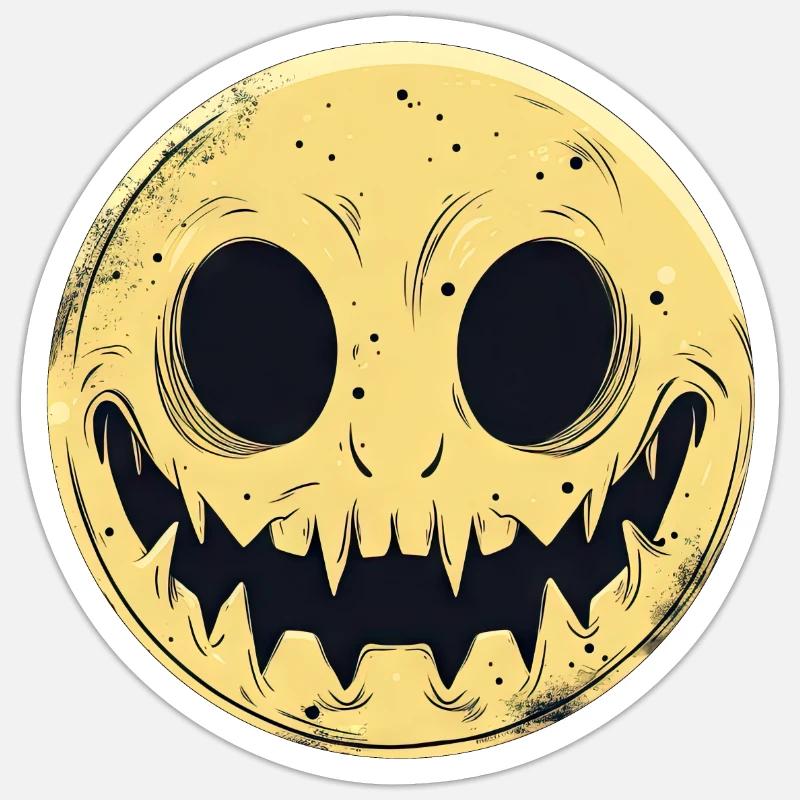 Moon Grin Sticker size S (10 x 10 cm)