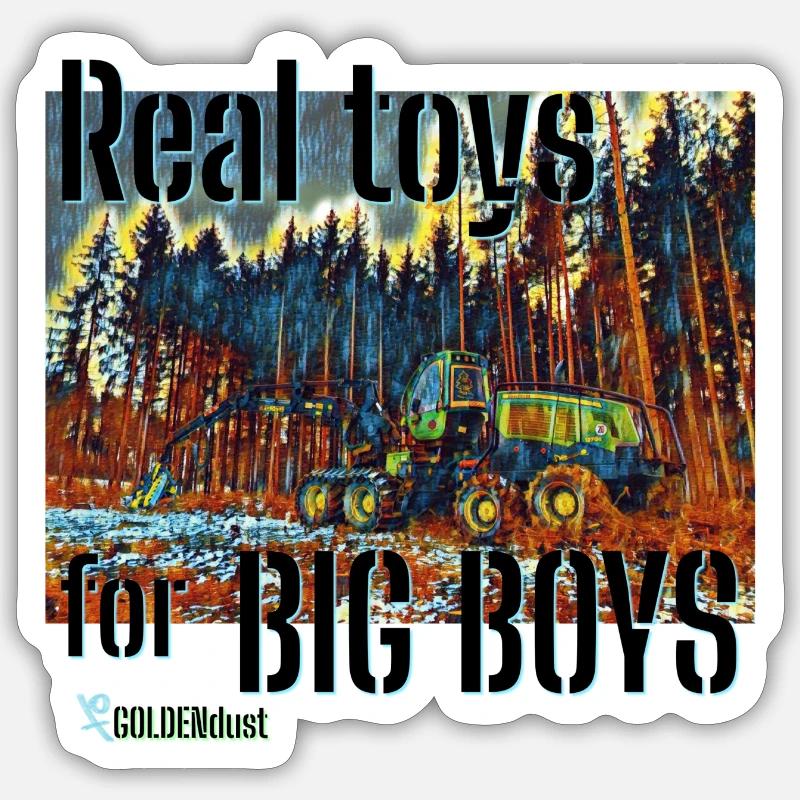 Moissonneuse forestière Machine Waldbauer Moissonneuse XO501 Sticker taille S (10 x 10 cm)