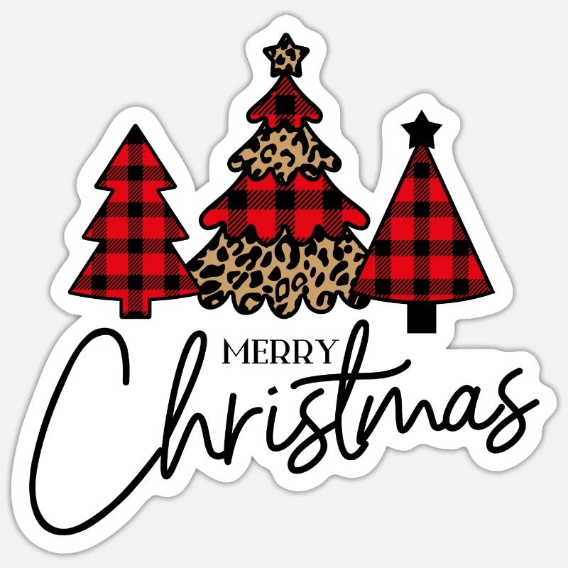 Weihnachtsbaum Sticker Größe S (10 x 10 cm)