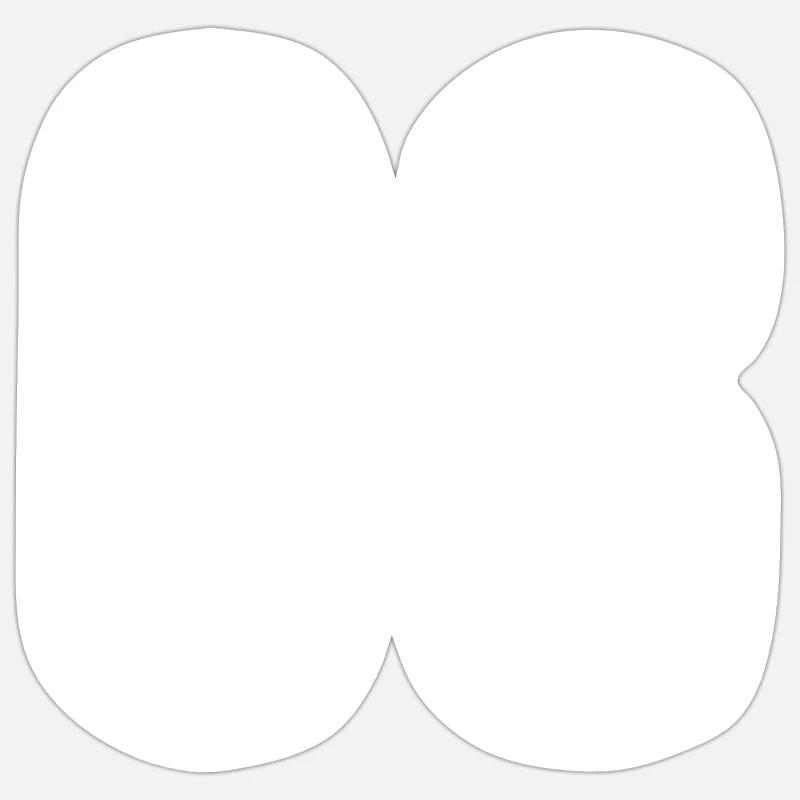 08 Numéros Blanc - Sticker taille S (10 x 10 cm) - blanc mat