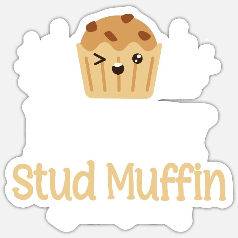 Chef pâtissier Baker Cupcake Lover Men I’m Her Stud M Sticker taille S (10 x 10 cm)