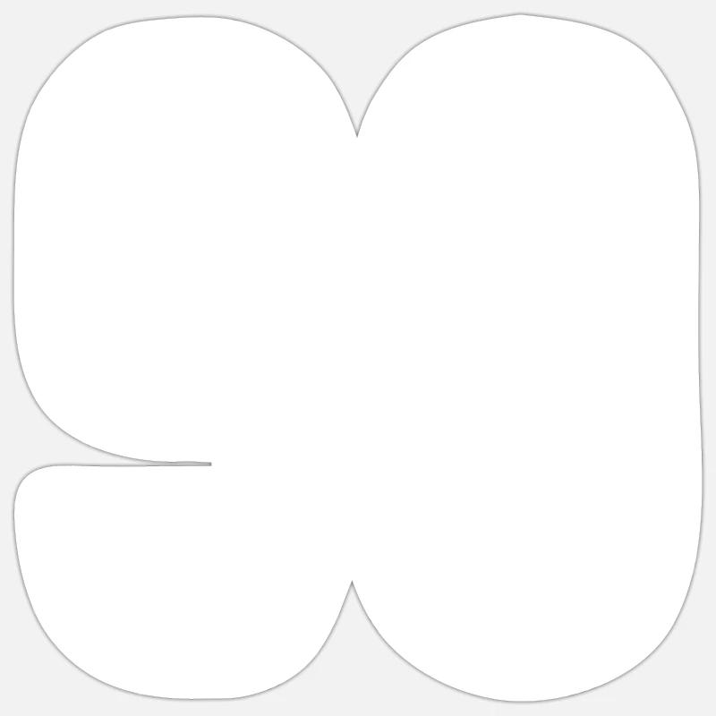 90 numéros blancs - Sticker taille S (10 x 10 cm) - blanc mat