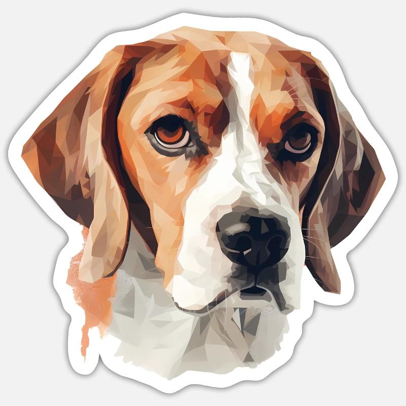 Beagle Sticker size S (10 x 10 cm)