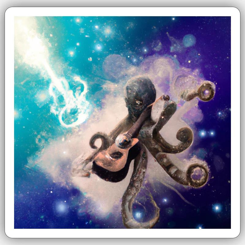 Steampunk Octopus Sticker Größe S (10 x 10 cm)