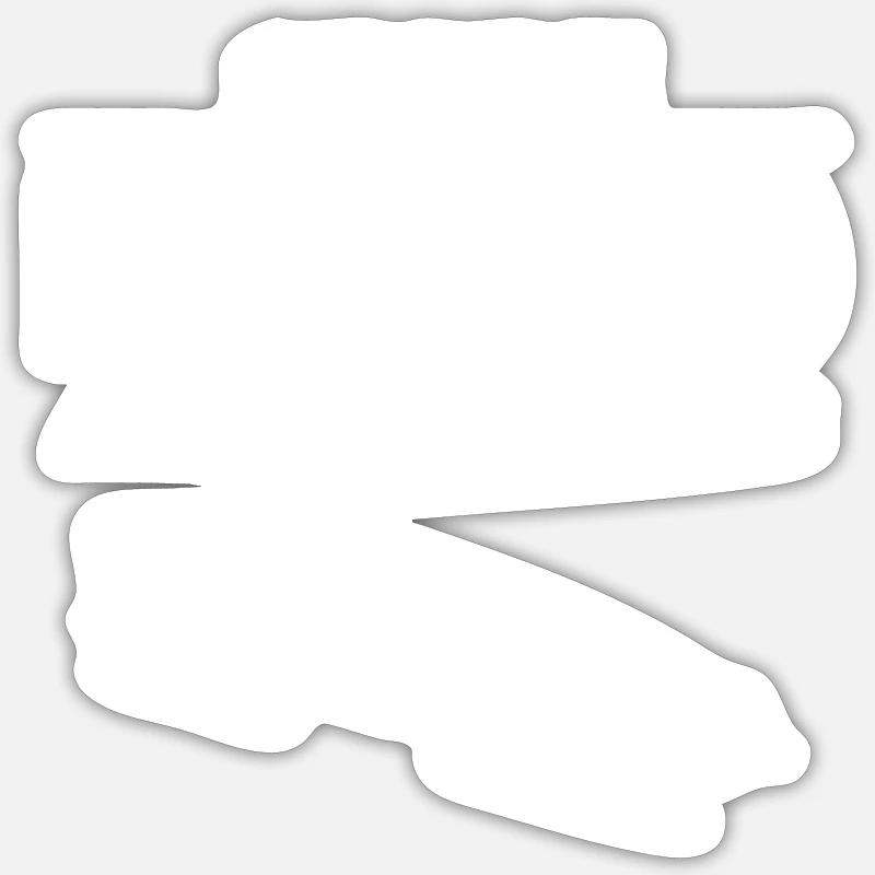 Bobsleigh - Bobsleigh - Sticker taille S (10 x 10 cm) - blanc mat